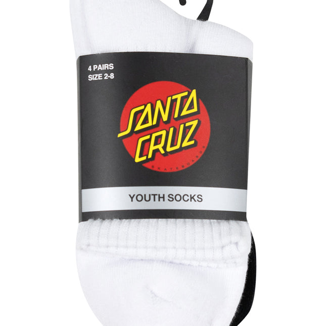Santa Cruz - Oval Dot Mid Sock  (4 pack)
