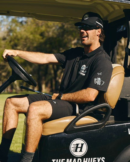 The Mad Hueys - Hittin Fk All Short Sleeve Golf Polo