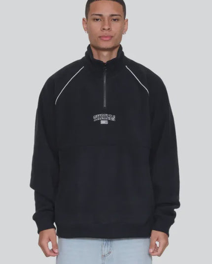 Thrills - Thrill Of Victory Raglan Quarter Zip Polar Fleece