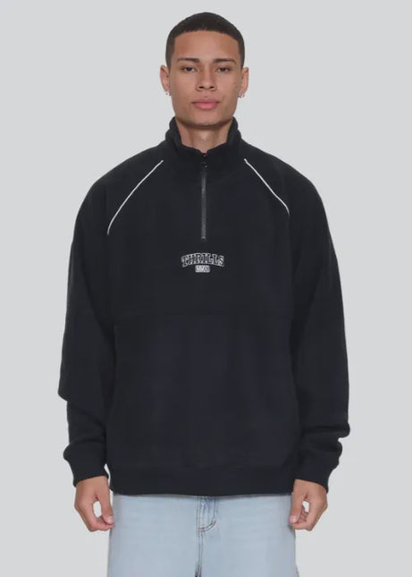 Thrills - Thrill Of Victory Raglan Quarter Zip Polar Fleece