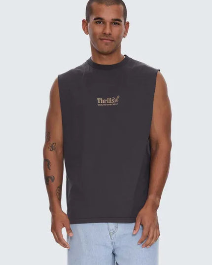 Thrills - Thrills Workwear Embro Merch Fit Muscle Tee
