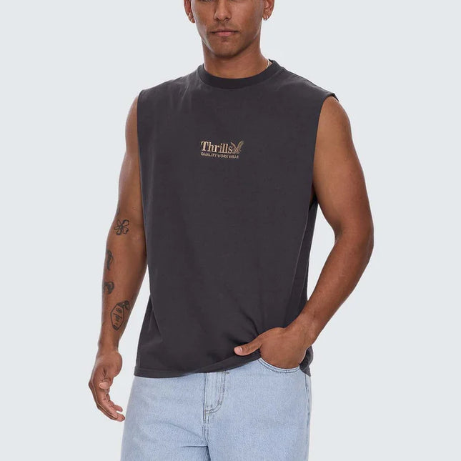 Thrills - Thrills Workwear Embro Merch Fit Muscle Tee
