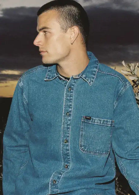 RVCA - Classic Denim Long Sleeve Shirt