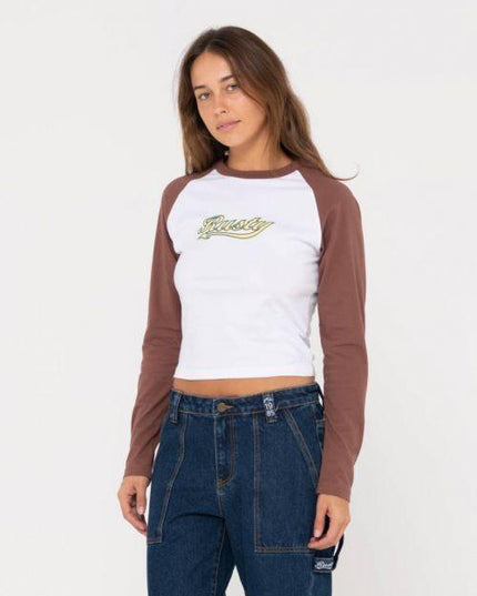 Rusty - Norty Long Sleeve Raglan Baby Tee - Westside Surf + Street