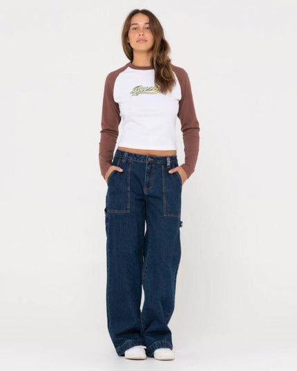 Rusty - Norty Long Sleeve Raglan Baby Tee - Westside Surf + Street