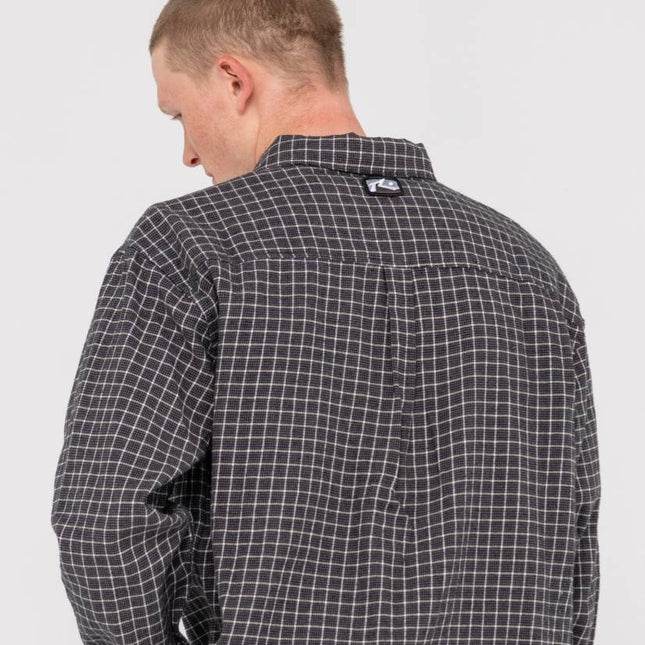 Rusty - Datsun Check Long Sleeve Shirt (Coal)
