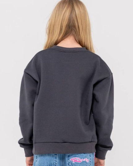 Rusty - Girls Wildflower Relaxed Crew Fleece