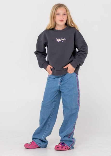 Rusty - Girls Wildflower Relaxed Crew Fleece