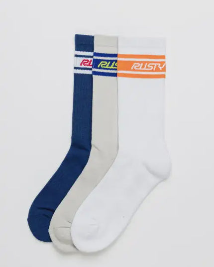 Rusty - Pit Crew Mid Calf 4pk Sock