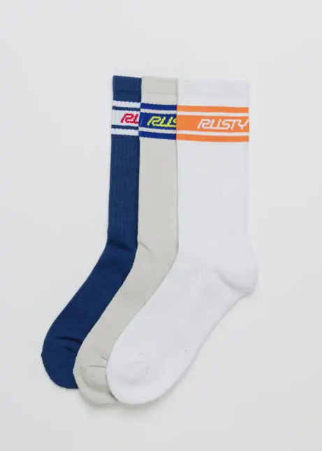 Rusty - Pit Crew Mid Calf 4pk Sock