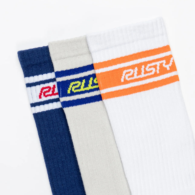 Rusty - Pit Crew Mid Calf 4pk Sock
