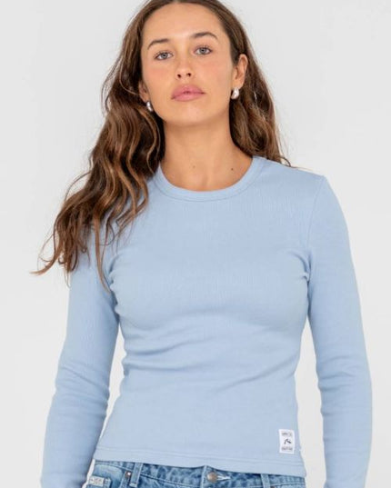 Rusty - Essentials Ribbed Long Sleeve Tee