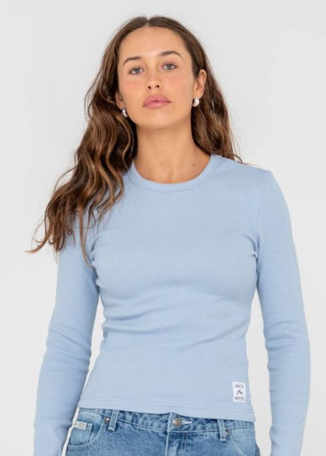 Rusty - Essentials Ribbed Long Sleeve Tee