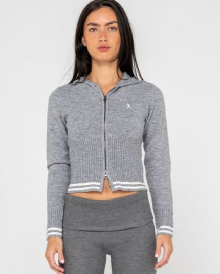 Rusty - Devil Girl Knitted Zip Through Hood