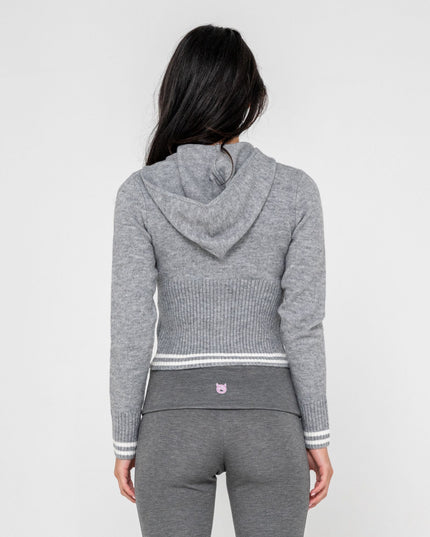 Rusty - Devil Girl Knitted Zip Through Hood