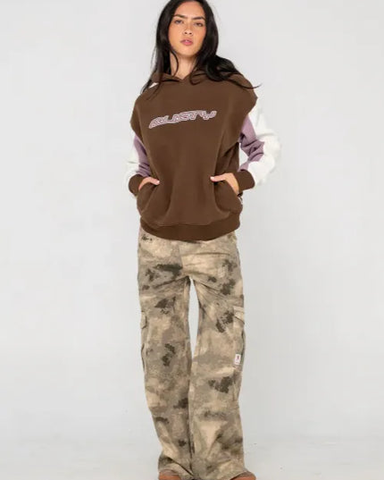 Rusty - Neopole Panelled Hooded Fleece