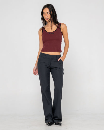 Rusty - Finance Mummy Low Rise Suit Pants