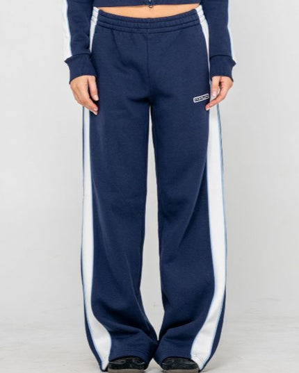 Rusty - Retro Lines Wide Leg Track Pant