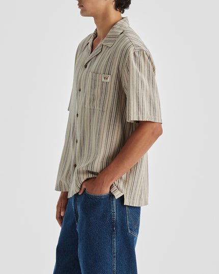 Wrangler - Box Resort Shirt (Hessian Stripe)