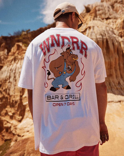 WNDRR - Bar & Grill Box Fit Tee - Westside Surf + Street