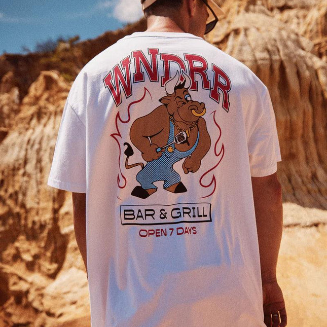 WNDRR - Bar & Grill Box Fit Tee - Westside Surf + Street