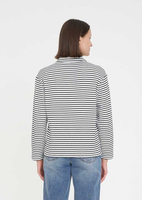 Huffer - Alfie Stripe Long Sleeve Polo