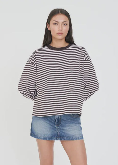 Huffer - Alex Stripe Billie Long Sleeve Tee