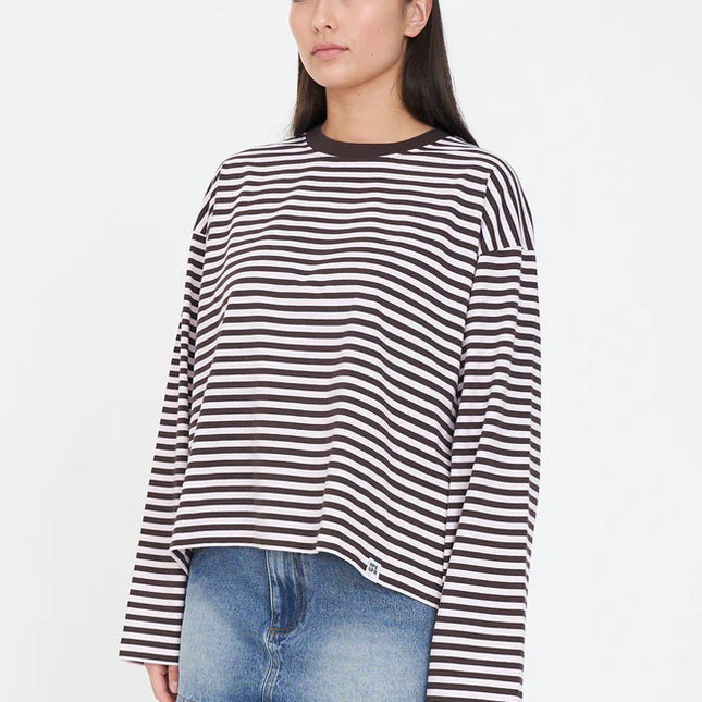 Huffer - Alex Stripe Billie Long Sleeve Tee