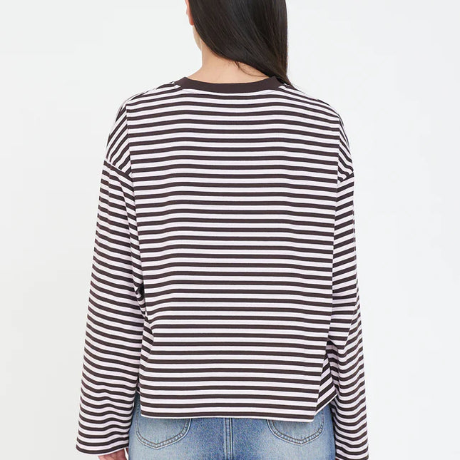 Huffer - Alex Stripe Billie Long Sleeve Tee