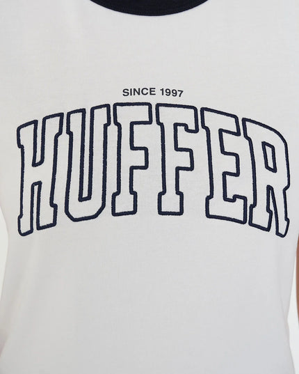Huffer - Womens Ringer Tee/Crux
