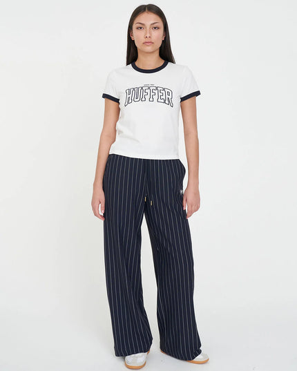 Huffer - Womens Ringer Tee/Crux