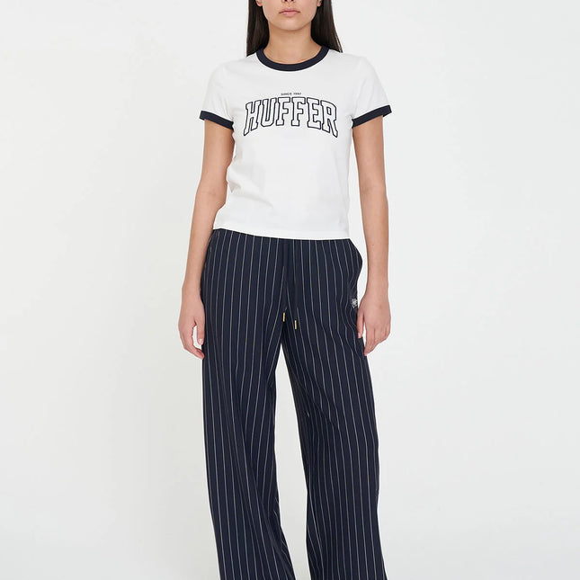 Huffer - Womens Ringer Tee/Crux