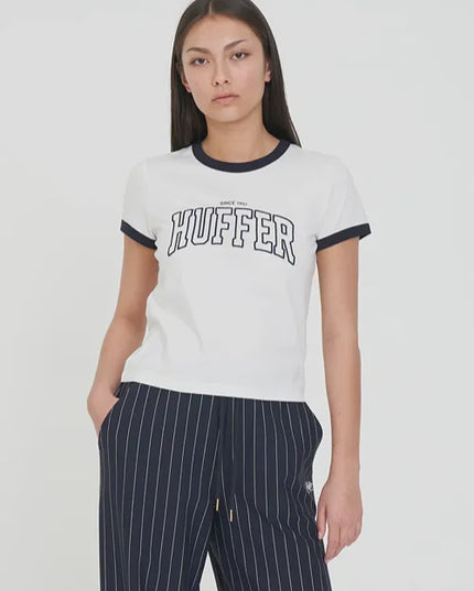 Huffer - Womens Ringer Tee/Crux