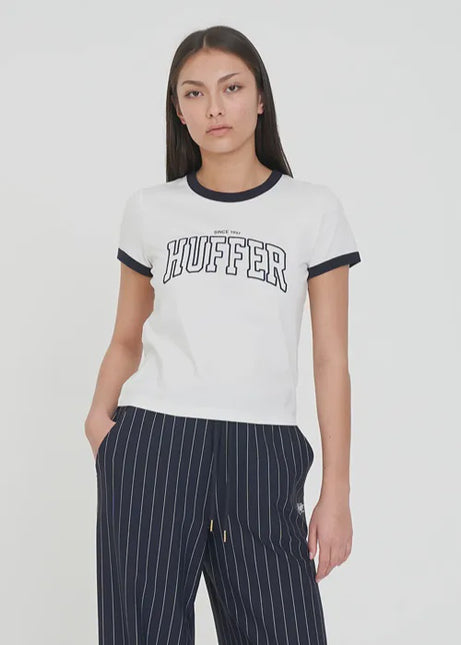 Huffer - Womens Ringer Tee/Crux