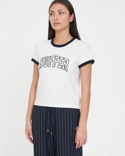 Huffer - Womens Ringer Tee/Crux