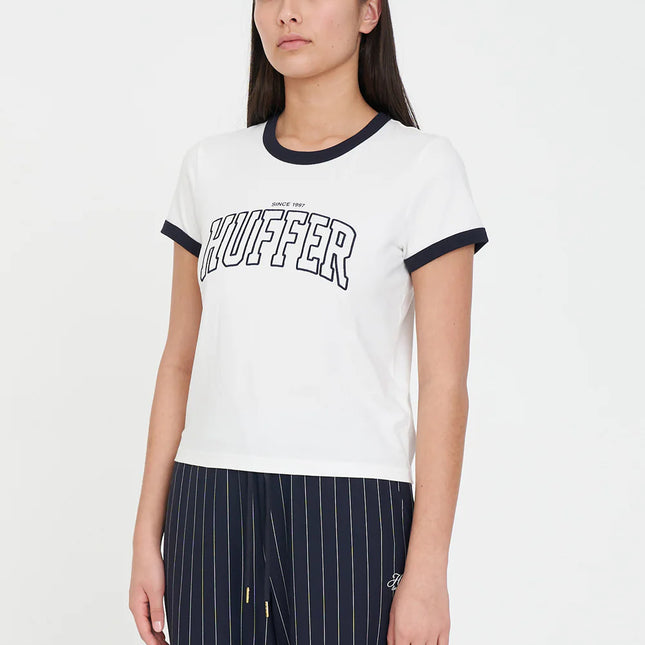 Huffer - Womens Ringer Tee/Crux