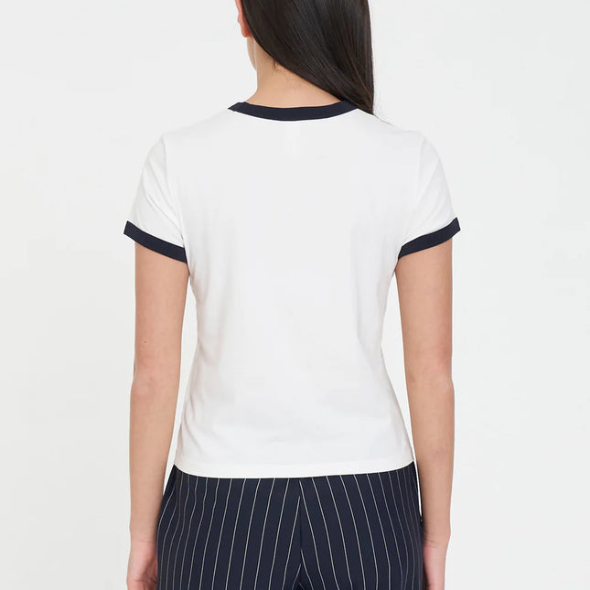 Huffer - Womens Ringer Tee/Crux