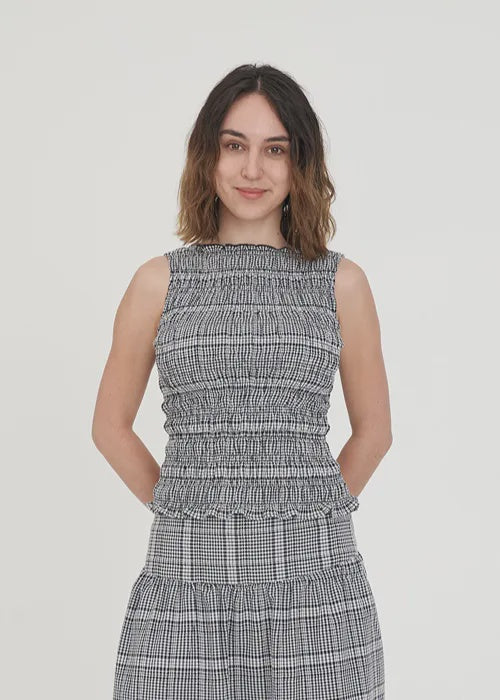 Huffer - Gigi Shirred Top