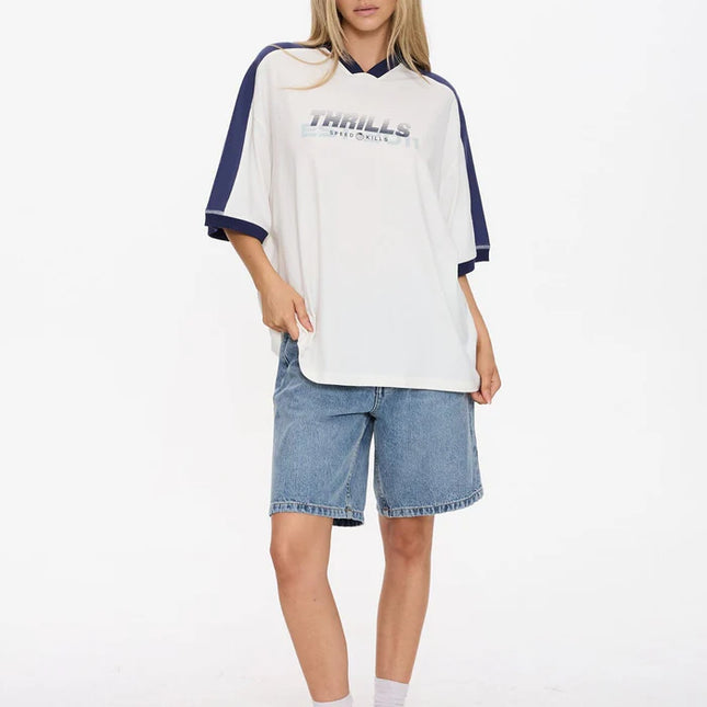 Thrills - Speed Kills V-Neck Oversized Tee