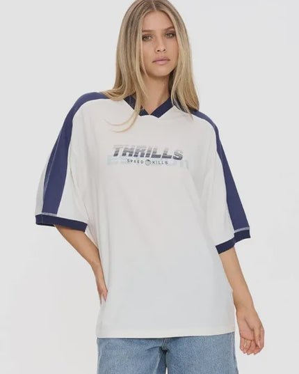Thrills - Speed Kills V-Neck Oversized Tee