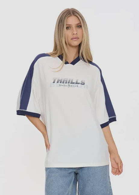 Thrills - Speed Kills V-Neck Oversized Tee