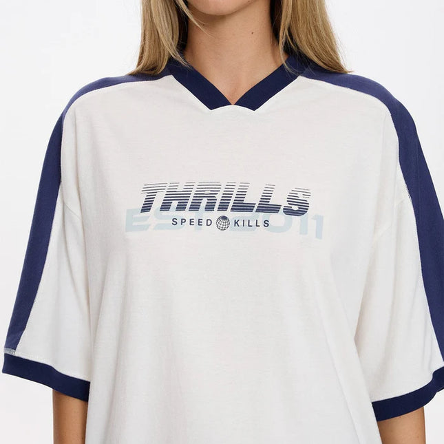 Thrills - Speed Kills V-Neck Oversized Tee