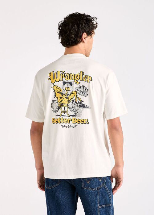 Wrangler - Better Beer Load Of Slacker (Vintage White)