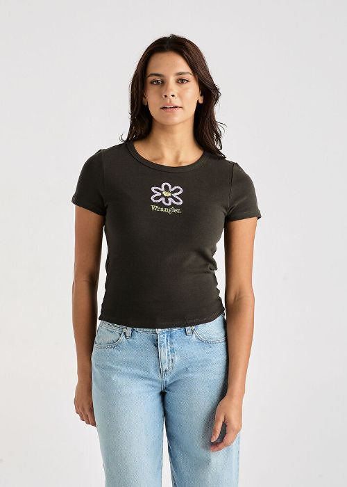 Wrangler - Daisy Staple Rib Tee