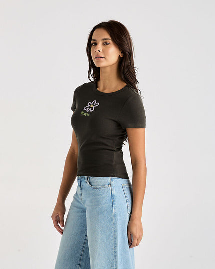 Wrangler - Daisy Staple Rib Tee