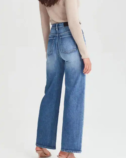 Junkfood - Wendy Wide Leg Jean (Denim Blue)