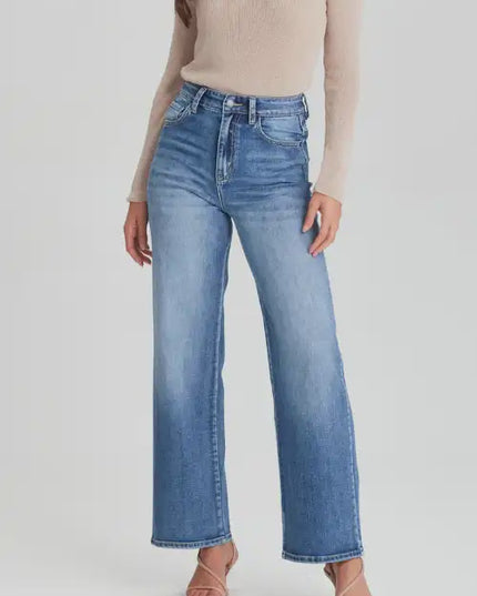 Junkfood - Wendy Wide Leg Jean (Denim Blue)