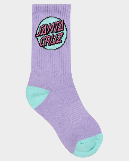 Santa Cruz - Other Dot Crew Sock 4 Pack (Orange/Lavendar)