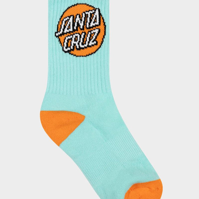 Santa Cruz - Other Dot Crew Sock 4 Pack (Orange/Lavendar)