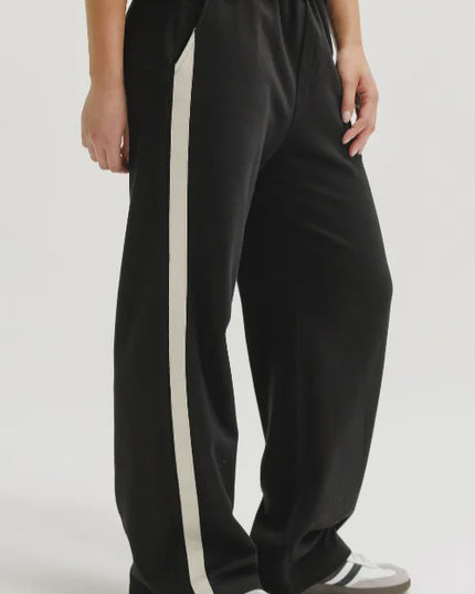 Home Lee - Palazzo Pants (Black and Sand)
